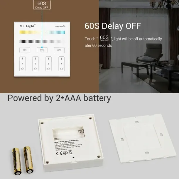 pilot-panel-milight-b2-mono-i-cct-4-strefy-na-aaa-kod-producenta-b2