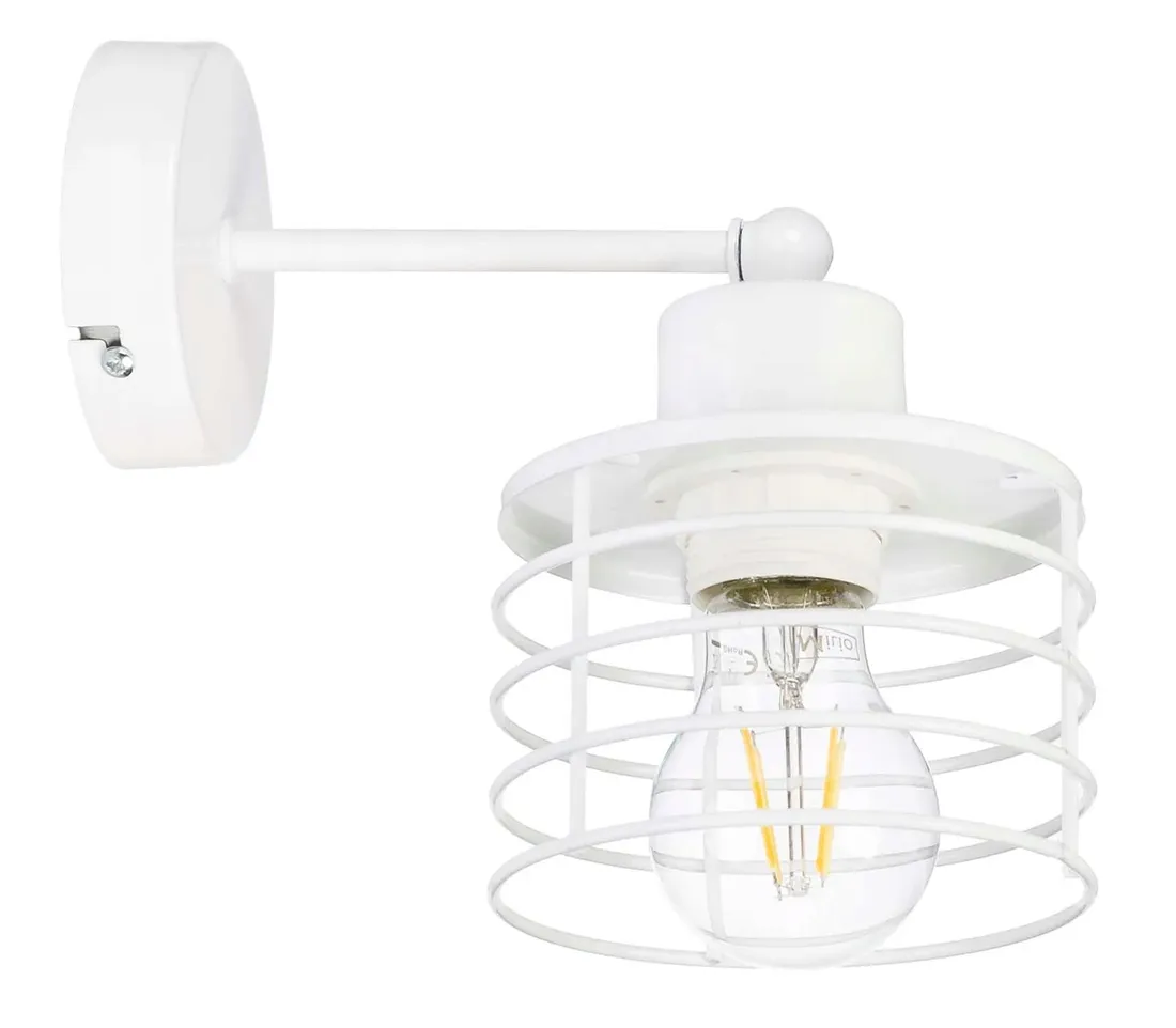 lampa-kinkiet-e27-scienny-staly-loft-drut-sprezyna-stan-nowy