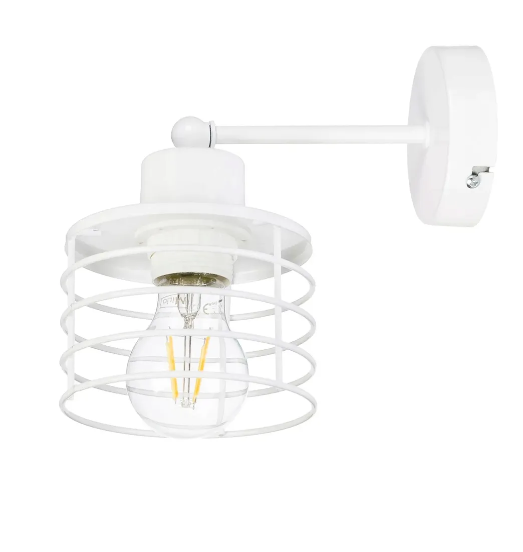 lampa-kinkiet-e27-scienny-staly-loft-drut-sprezyna-stan-nowy