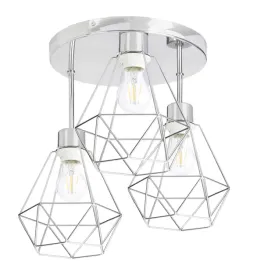 lampa-plafon-zyrandol-wysoki-loft-diament-3-chrom