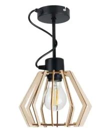 lampa-wiszaca-stala-zyrandol-sufitowa-loft-drewno