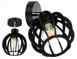 lampa-kinkiet-czarny-na-1x-e27-scienny-regulowany-loft-kula-drewno-czarne