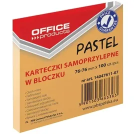 bloczek-karteczki-samoprzylepne-office-products-76x76mm-pastel-pomaranczowy