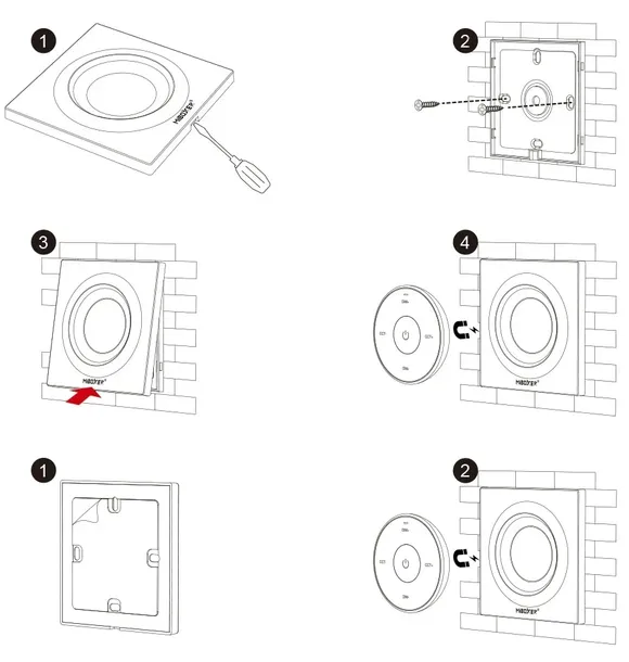 pilot-scienny-panel-milight-k2-bialy-tasm-led-mono-cct-stan-opakowania-oryginalne