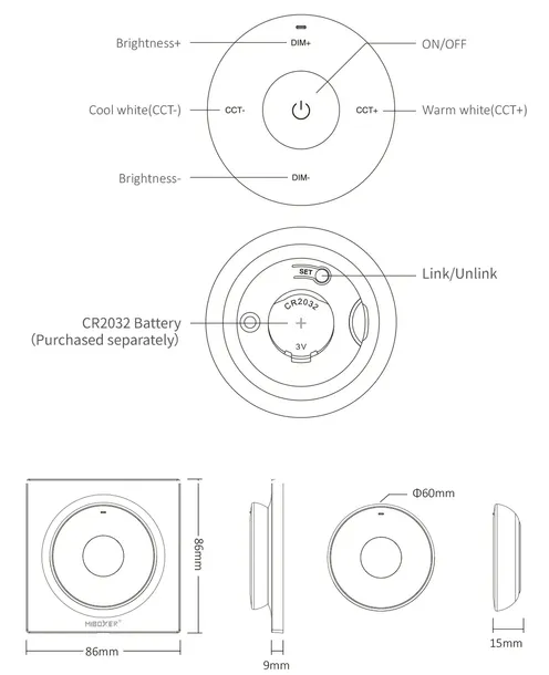 pilot-scienny-panel-milight-k2-bialy-tasm-led-mono-cct-kod-producenta-b0182