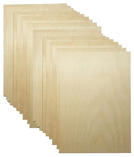 Sklejka 3mm do lasera klasa 1/2 formatka a5 dekor drewno decoupage x30szt