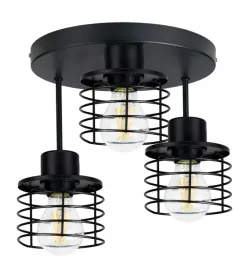 lampa-plafon-zyrandol-wysoki-loft-drut-sprezyna