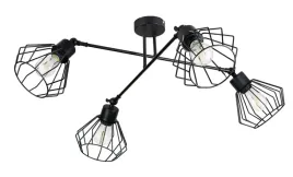 lampa-sufitowa-zyrandol-regulowany-loft-drut-4-e27