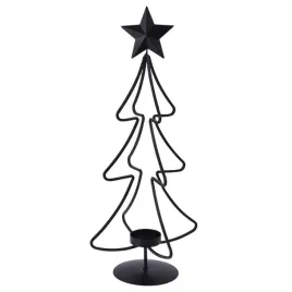 swiecznik-choinka-tealight-czarny-loft-swieta-45cm