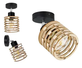 lampa-kinkiet-zyrandol-ruch-loft-sprezyna-drewno