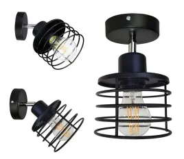 lampa-sufitowa-plafon-zyrandol-loft-sprezyna-drut