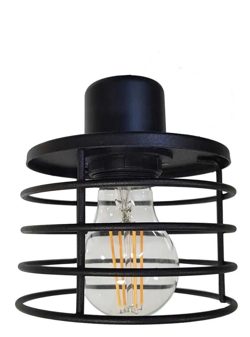 lampa-kinkiet-e27-scienny-staly-loft-drut-sprezyna-stan-nowy