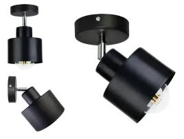 lampa-kinkiet-scienny-regulowany-loft-kubek-czarny