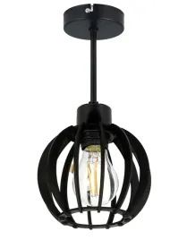 lampa-stala-sufitowa-plafon-zyrandol-czarny-loft-klosz-drewno-czarne-na-e27