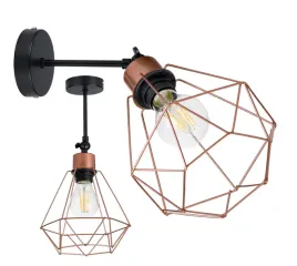 lampa-kinkiet-scienny-regulowany-loft-drut-diament