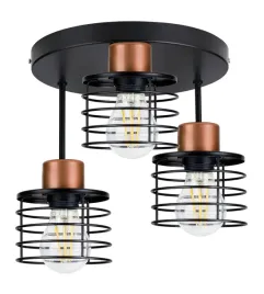 lampa-plafon-zyrandol-wysoki-loft-drut-sprezyna