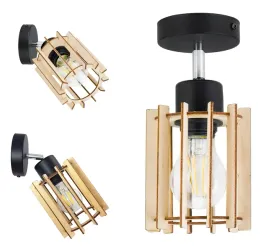 lampa-zyrandol-regulowany-loft-sufit-walec-drewno