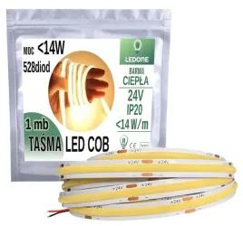 tasma-led-cob-24v-528-diod-14w-na-1m-linia-ciepla