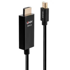 lindy-40921-adapter-kablowy-1-m-mini-displayport-hdmi-czarny