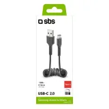 sbs-tecabletypcsk-kabel-usb-usb-2-0-05-m-usb-a-usb-c-czarny