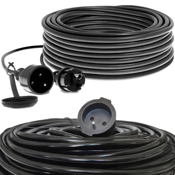 PRZEDŁUŻACZ BUDOWLANY OGRODOWY 3 x 2,5mm 50m GRUBY