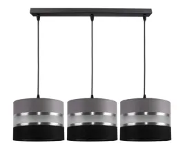 lampa-sufitowa-zyrandol-abazur-gala-szaro-czarna
