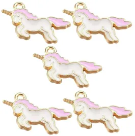zawieszka-emaliowana-do-bransoletek-bizuterii-jednorozec-rozowy-20mm-5szt