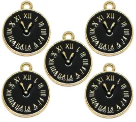 zawieszka-emaliowana-zegar-zegarek-do-bizuterii-bransoletek-czarny-18mm-5sz