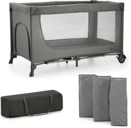 lozeczko-turystyczne-2w1-skladane-z-wejsciem-bocznym-i-torba-szare