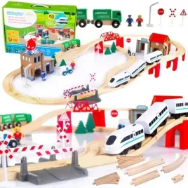 kinderplay-kolejka-drewniana-tor-pociag-wagony-prezent-dla-dzieci-dziecka