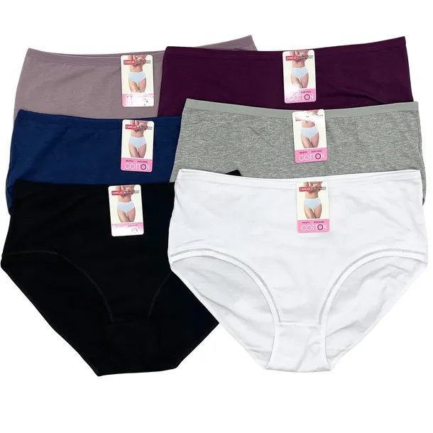 6X Majtki figi damskie bawełniane 3XL figi plus size bieliżna HANA STORE