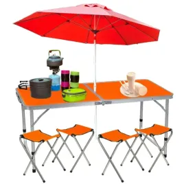stol-ogrodowy-turystyczny-kempingowy-skladany-z-krzeslami-pomaranczowy