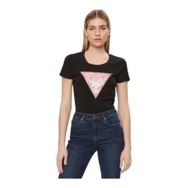guess-koszulka-damska-t-shirt-ss-rn-satin-triangle-czarna-r-xs