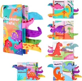 ksiazeczka-materialowa-sensoryczna-dla-niemowlat-dinozaury