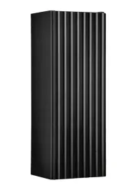 czarna-szafka-lazienkowa-wiszaca-20-cm-maly-slupek-ryflowany-front-1-drzwi