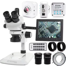 mikroskop-optyczny-techrebal-10xt-zestaw-kamera-16mp-wyswietlacz-72x-led