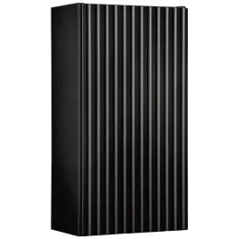 czarna-szafka-lazienkowa-wiszaca-30-cm-maly-slupek-ryflowany-front-1-drzwi