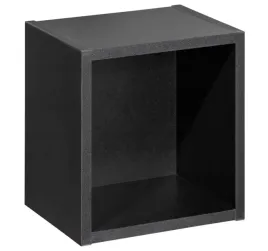 czarna-szafka-lazienkowa-kostka-wiszaca-28x25-cm-kwadrat-otwarta