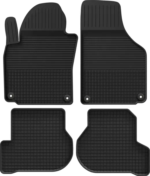 VW GOLF 5 V 6 VI PLUS (2003-2013) dywaniki gumowe KORYTKO 2cm + STOPERY