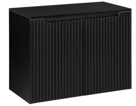 czarna-szafka-pod-umywalke-z-blatem-80-cm-wiszaca-ryflowane-fronty-2-drzwi