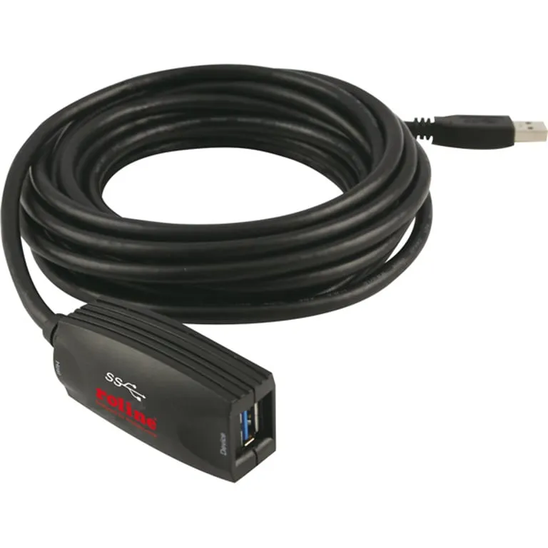 roline-usb-3-0-active-repeater-kabel-usb-5-m-usb-a-czarny