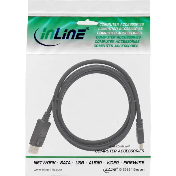 inline-17181-adapter-kablowy-1-m-displayport-hdmi-czarny