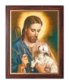 obraz-jezus-chrystus-dobry-pasterz-rama-ze-zlotym-paskiem-50-cm-x-70-cm