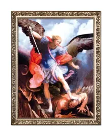 obraz-swiety-michal-archaniol-rama-z-ornamentem-20-cm-x-25-cm