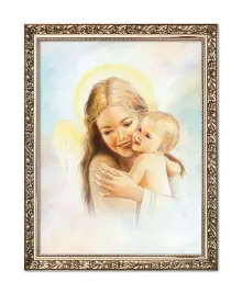 rysunek-religijny-dla-dzieci-aniol-stroz-rama-z-ornamentem-30-cm-x-40-cm