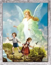 obraz-religijny-dla-dzieci-aniol-stroz-rama-szara-30-cm-x-40-cm