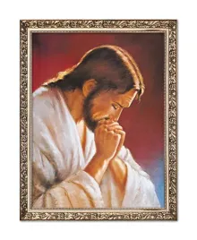 obraz-religijny-jezus-chrystus-modlacy-rama-z-ornamentem-30-cm-x-40-cm