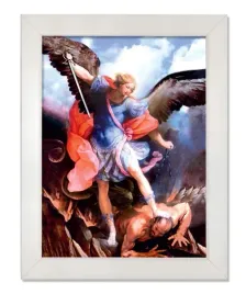 obraz-swiety-michal-archaniol-rama-biala-30-cm-x-40-cm