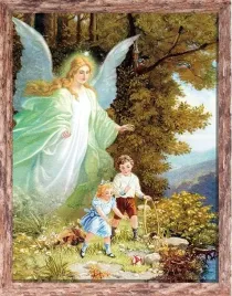 obraz-religijny-dla-dzieci-aniol-stroz-rama-brazowa-20-cm-x-25-cm