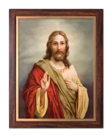 obraz-religijny-jezus-blogoslawiacy-rama-zloty-pasek-50-cm-x-70-cm